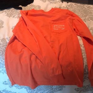 Orange Long Sleeve Southern Marsh T-shirt
